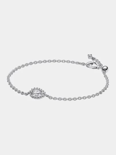 Серебряный браслет, куб. оксид циркония Pandora 593001C01
