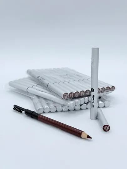 Карандаш для бровей с кистью Monaliza Eyebrow Pencil & Brush — 1235121-PURAMONALIZ-СВЕТКОР