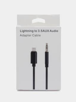 Адаптер Lightning на AUX 3.5 мм для iPhone, переходник для наушников