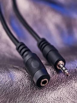 Удлинитель наушников AUX, штекер 3.5 мм jack (папа) - гнездо 3.5 мм jack (мама), — GIGABIT-AUXUD-3m