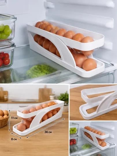 Подставка для яиц 1, 2, 3, 4 уровня на 30, 15 яиц органайзер для кухни — HOMEXGO-TUXUMDON-СЛНКОСТ