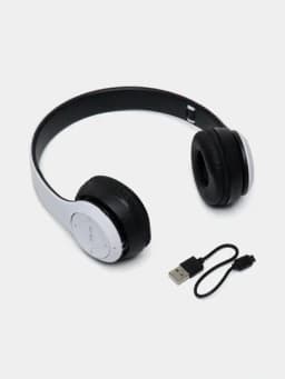 Беспроводные наушники P47, Bluetooth 5.0, складные, с микрофоном, шумоподавлением — PROAKSS-P47QULOQCHIN-БЕЛЫЙ