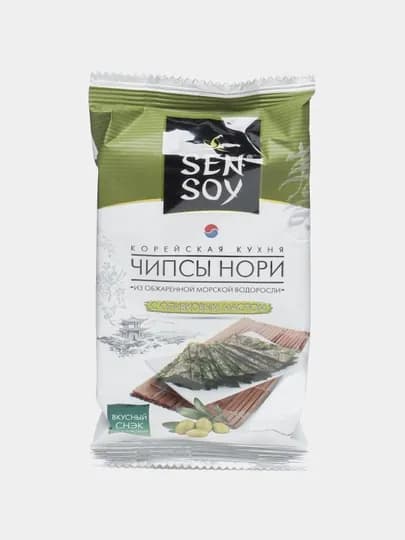 Чипсы из морской водоросли Nori Sen Soy,4,5 г(/Wasabi/Teriyaki/С оливковым маслом)