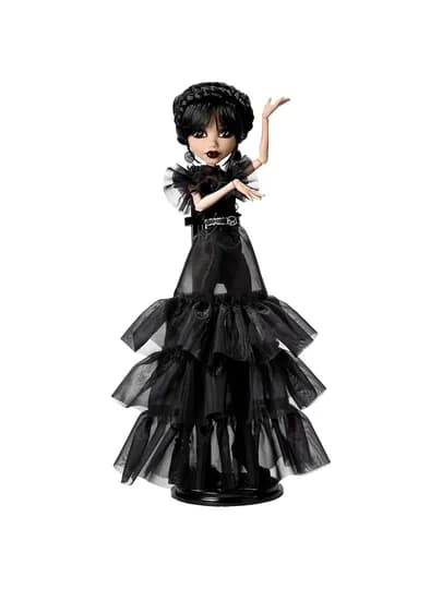 Monster High Wednesday Rave’N Doll — коллекционная кукла в готическом чёрном платье — ИГРМАГС-MHWEDRAVEN01
