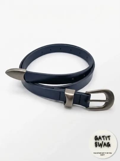 Ремень Y2K из экокожи с большой пряжкой, 112 см — GATSWAG-REMEN-СВЕТБЕЖ