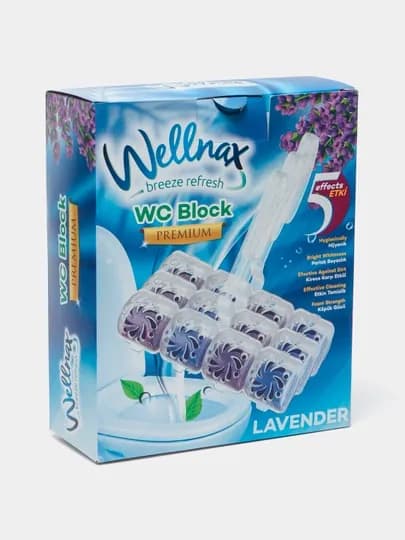Подвесной туалетный блок Wellnax Лаванда, 3*50 г, X24