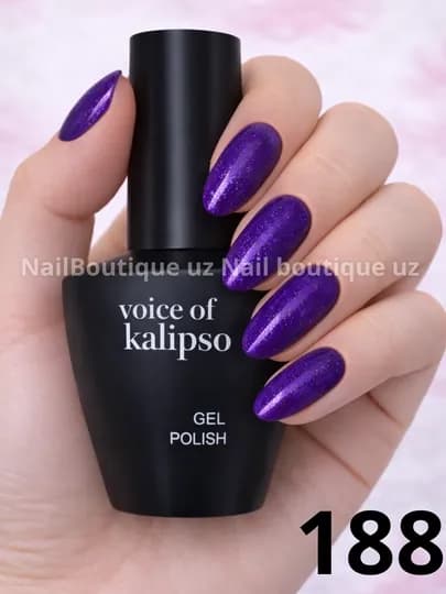 Voice of Calipso Gel Polish —профессиональный гель-лак с глубоким цветом и стойким блеском — UZNAIL-КАЛИПСО3-ФИОЛЕТ