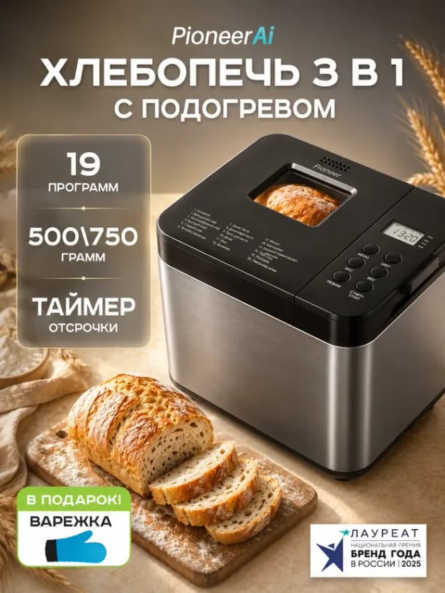 Хлебопечка с замесом теста автоматическая