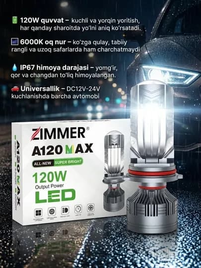 Zimmer LED A120 MAX H4 120 watt лед лампы