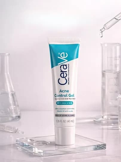 CeraVe Acne Control Gel, гель от акне и черных точек AHA BHA для жирной кожи