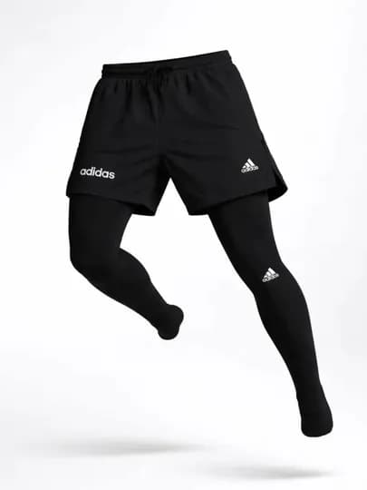 Мужские спортивные шорты с тайтсами — SPORTMY-ADIDASLASINA-ЧЕРН-XXL