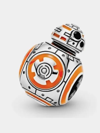 Шарм Star Wars BB8 с оранжевой и черной эмалью PANDORA, 799243C01