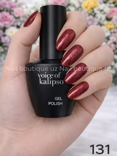 Voice of Calipso Gel Polish —профессиональный гель-лак с глубоким цветом и стойким блеском — UZNAIL-КАЛИПСО2-ТЕМНРОЗ