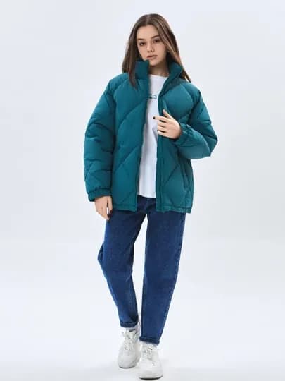 TERRA PRO Женская куртка короткая длина AW23WBA-52057 — TERRA-52057-ТЕМНЗЕЛ-L