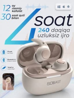 Наушники беспроводные, клипсы, беспроводные клипсы с защитой IPX5 — ZAMONNN-ZIRAK3-СВЕТЖЕЛ