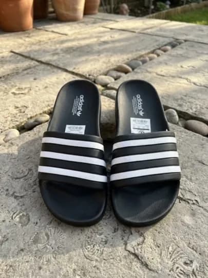 Мужские тапочки, сланцы, шлёпанцы ADIDAS, размеры 36–44 — идеальный выбор для весны и лета — ALISTAR-ALIE152-ЧЕРН-40