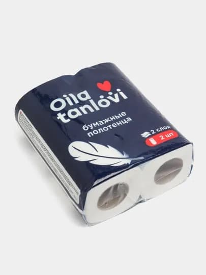 Бумажные полотенца Oila tanlovi, 2 слоя, 2 шт
