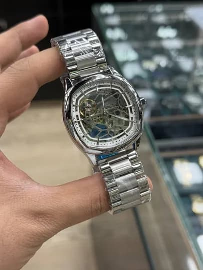 Мужские наручные часы Cartier Mechanics — TZTZ-CARTIER1-БЕЛЫЙ