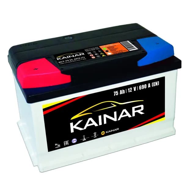Аккумулятор Kainar 6CT-75 АПЗ R(0)