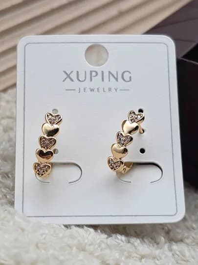 Женские серьги золотого цвета, бренд Xuping — JEWELRI-XUP002-СВЕТЛОР