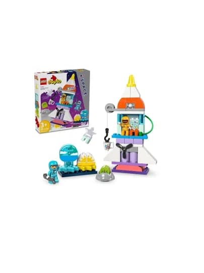 Конструктор LEGO DUPLO 10422 Приключения космического корабля, 3 в 1