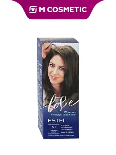 ESTEL Love Крем-краска для волос 7/1 Пепельно-русый 115мл — MCA-1000544862