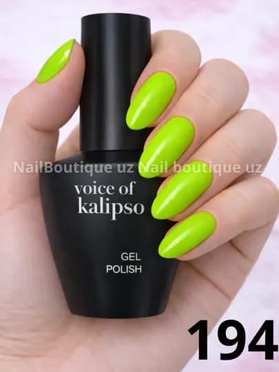 Voice of Calipso Gel Polish —профессиональный гель-лак с глубоким цветом и стойким блеском — UZNAIL-КАЛИПСО3-ЗЕЛЕН