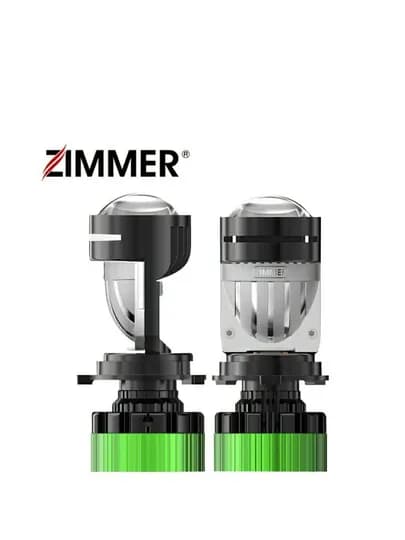 Светодиодные линзованные лампы Zimmer E3 APP, H4, управление через Bluetooth, 2 шт