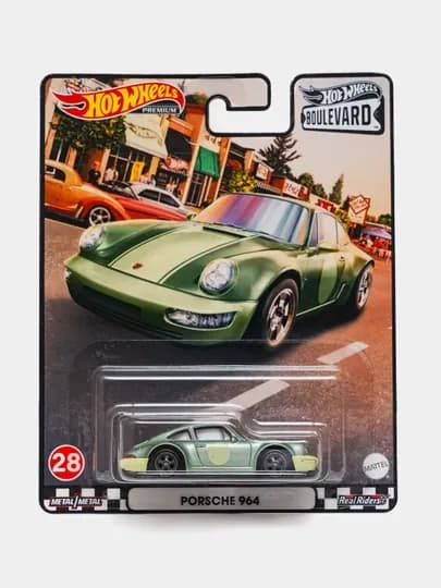 Коллекционная игрушечная машинка Hot Wheels Premium Bulvared 1/64 — MATTEL-HWBULVR-КРЕМОВ