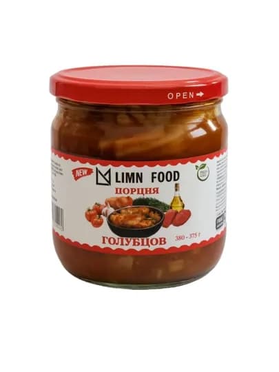 LIMN FOOD консервированная "Порция голубцов", 380 г — LIMN-ГОЛУПЦЫ