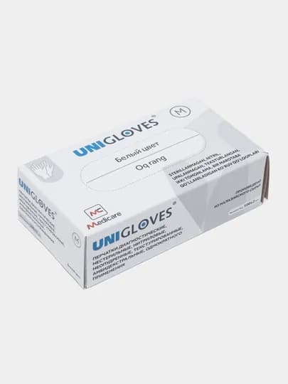 Медицинские одноразовые перчатки Unigloves, нитриловые, неопудренные, 100 шт