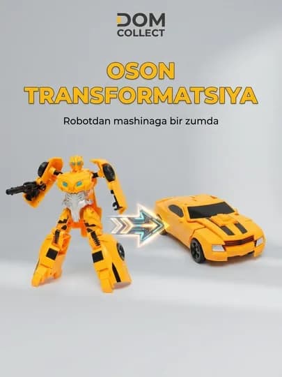 Робот трансформер 2 в 1 игрушечный автомобиль Bumblebee