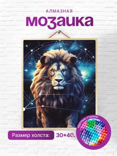 Алмазная мозаика вышивка Skystore "Знаки зодиака" холст на подрамнике, 30 х 40 см — SKYST0R-GORSKOP-БИРЮЗ