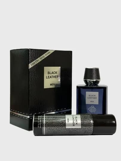 Мужской парфюм Black Leather, дезодорант, Dubai Fragrance World — ПАРФЮМ1-BLACKLE