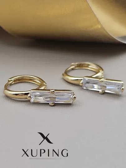 Серьги для девочек и женщин, Xuping — 1001PRT-XUPINGF-ЖЕЛТ