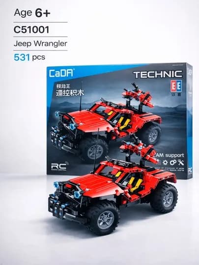 Радиоуправляемый конструктор Jeep Wrangler Technic, 531 деталь