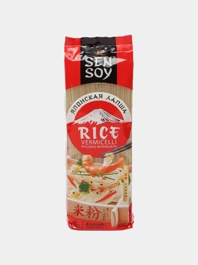 Японская лапша Sen Soy Rice Vermicelli, рисовая, 300 г