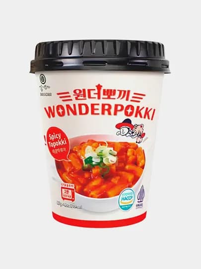 Токпокки Wonderpokki Оriginal (Spicy) — 240 г (острая классическая версия)