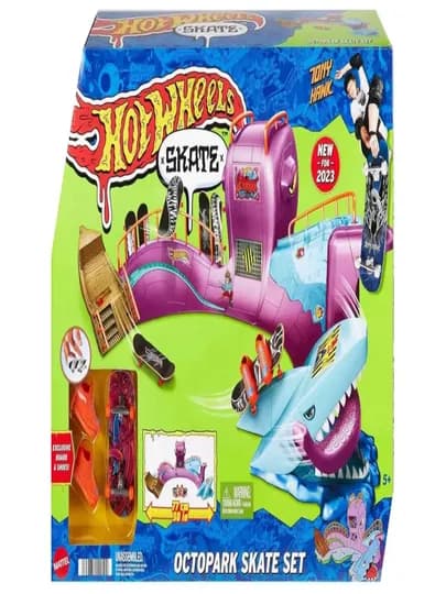 Hot Wheels: Игровой набор. Скейтбординг в парке осьминога — MARWIN-СКЕЙТОСЬМИНОГ