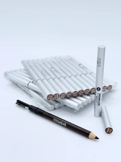Карандаш для бровей с кистью Monaliza Eyebrow Pencil & Brush — 1235121-PURAMONALIZ-КОРИЧН