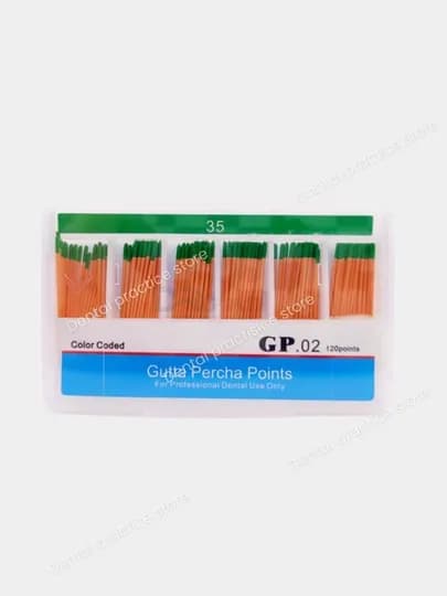Гуттаперчевые штифты — DENTA-DENT5-ЗЕЛЕН-G02