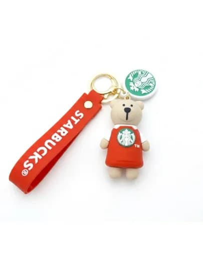 Стильный и милый брелок Starbucks — идеальный аксессуар для любителей кофе — GIFTS24-STARBUCKS-КРАСН