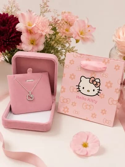 Детская цепочка Hello Kitty в подарочной коробке