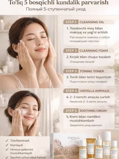 SKIN1004 Madagascar Centella Travel Kit – Мини-набор для ухода за кожей — SDLAB-250CC
