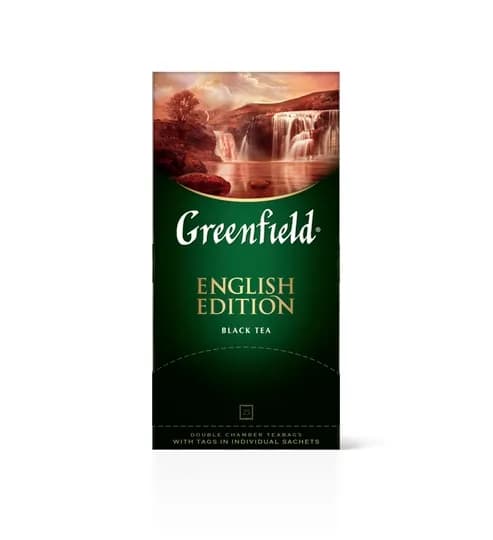 Чёрный чай Greenfield English Edition, 2 г, 25 шт