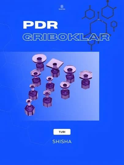 Набор стеклянных клеевых грибков PDR
