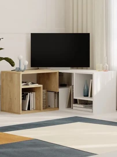 Decortie Glis Угловая ТВ-тумба, многофункциональная, для ТВ до 65 Дюймов - сделано в Турции