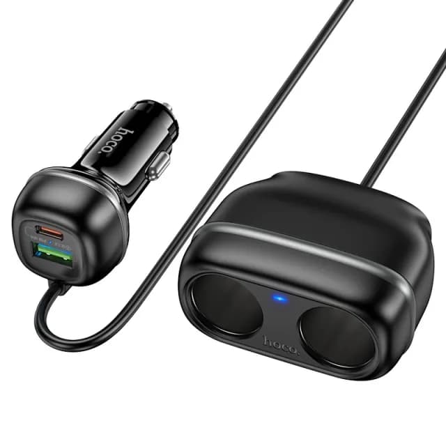 Avtomobil zaryadlash qurilmasi Hoco Z59 Rank 240W Car Charger - qora