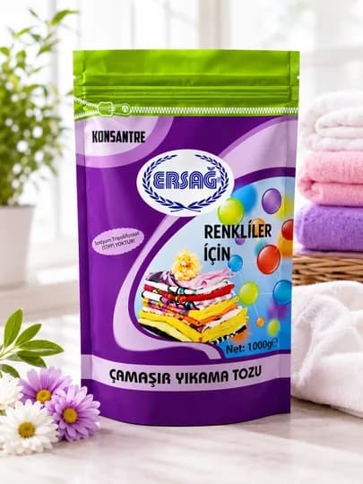 ERSAG Стиральный порошок для цветного белья 1000 г, бесфосфатный