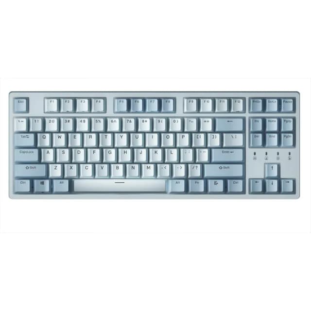 Durgod K320 Taurus Corona Haze Blue 87 PBT Cherry MX Red White backlight (US)